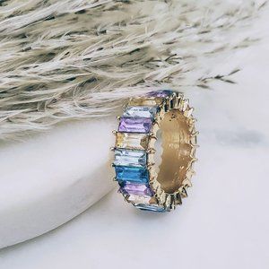 Multi Color Crystal Statement Ring
